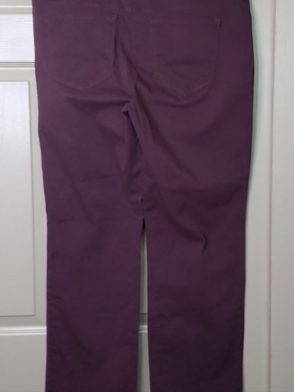 Women’s Nine West Heidi Plum Stretch Straight-Leg Full Length Jeans Sz 14